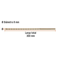 102347 BCT-8X300 BROCA PARA CONCRETO 8 X 300 MM TRUPER