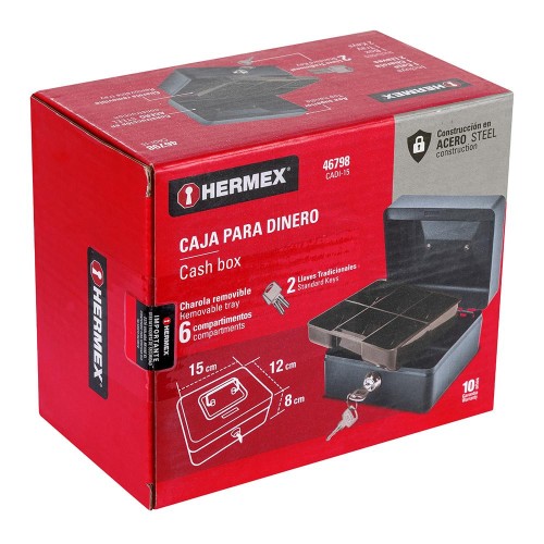 46798 CADI-15 CAJA PARA DINERO 15 CM HERMEX