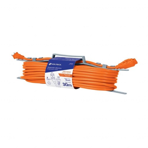 40192 ER-30X16S EXTENSION ELECTRICA USO RUDO 30 M 2X16 AWG PARA 1 CLAVIJA VOLTECK