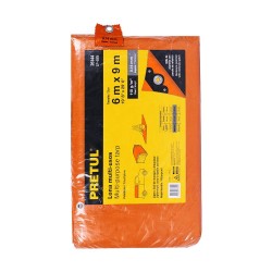 26144 LP-69N LONA POLIETILENO 6 X 9 M NARANJA PRETUL