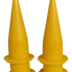 BOQUILLAS AMARILLAS PARA PISTOLA CALAFATEADORA DE 600 ML (10 PZS)